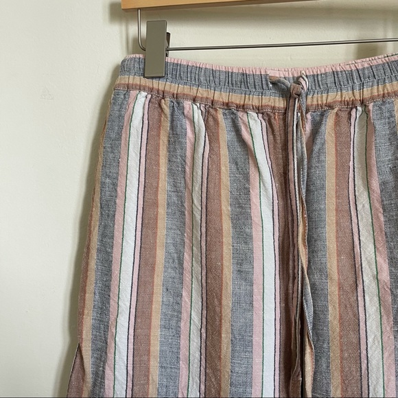 ‼️‼️SOLD‼️‼️Free People Striped Wide Leg Linen Pants - Picture 3 of 8
